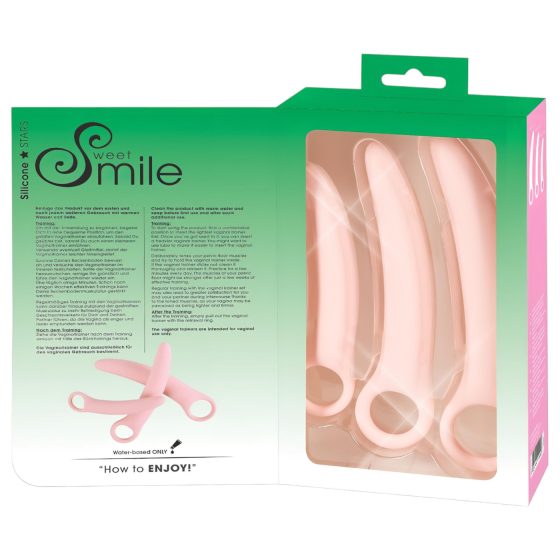 SMILE - Vagína Tréneri - Sada Dild - Ružová (3 ks)