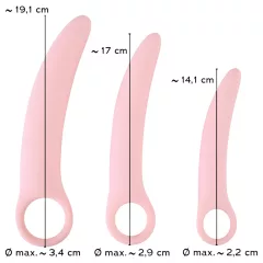   Smile Vaginal Trainers - Sada vaginálnych trénerov v 3 veľkostiach (posilňovač panvového dna)