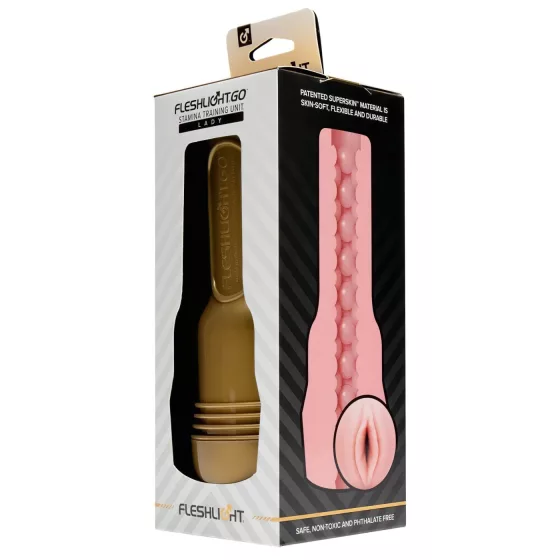 Fleshlight GO - masturbátor vagina - tréningová jednotka - ružová