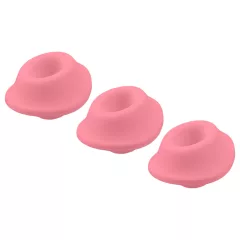   Womanizer Premium Eco - náhradné sacie nadstavce - ružové - 3 ks - M