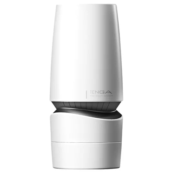 TENGA Aero - orálny masturbátor s extra silným saním - biela/strieborná