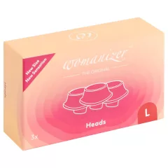   Womanizer - náhradný sací nadstavec - veľký - červený - 3 ks