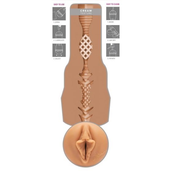 Fleshlight - masturbátor vagína - realistická natúr farba