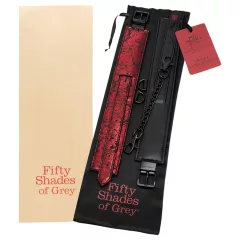 Fifty Shades of Grey - putá na členky - čierna/červená