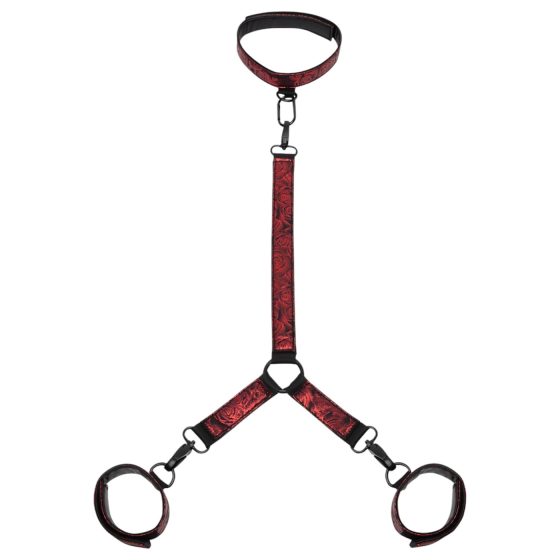 Päťdesiat odtieňov sivej - súprava na krk (čierna-červená)