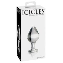   Pipedream Icicles No. 25 - sklenený análny kolík (priehľadný)