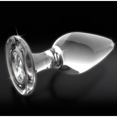   Icicles No. 26 - kónické, sklenené análne kolík (priehľadný)