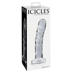   Icicles No. 62 - sklenené dildo v tvare penisu (priehľadné)