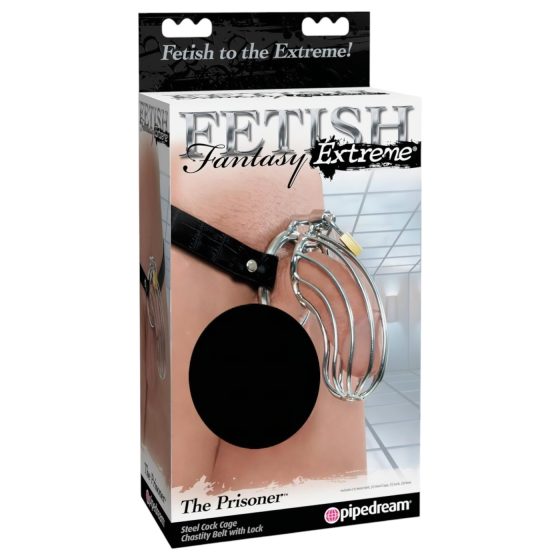 / Fetish The Prisoner - kovová klietka na penis (strieborná)