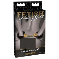 Pipedream Fetish Fantasy Gold - plyšové putá - čierne