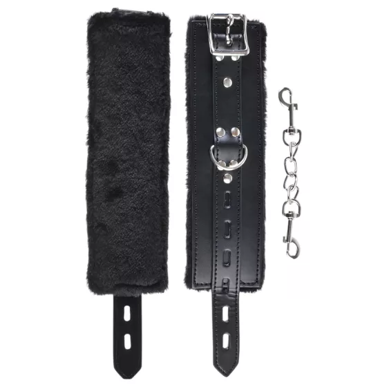 Fetish - putá na ruky - mäkké - čierne