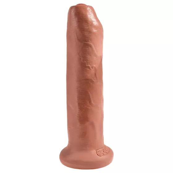 King Cock - realistický dildo - tmavý odtieň - 18 cm