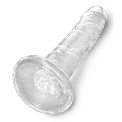 King Cock Clear 6 - lepkavé dildo (15 cm)