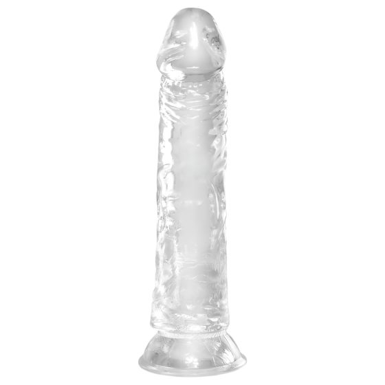 King Cock Clear 8 - prísavný, veľký dildó (20 cm)