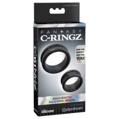   Pipedream - Fantasy C-Ringz - krúžok na penis a semenníky (čierny)