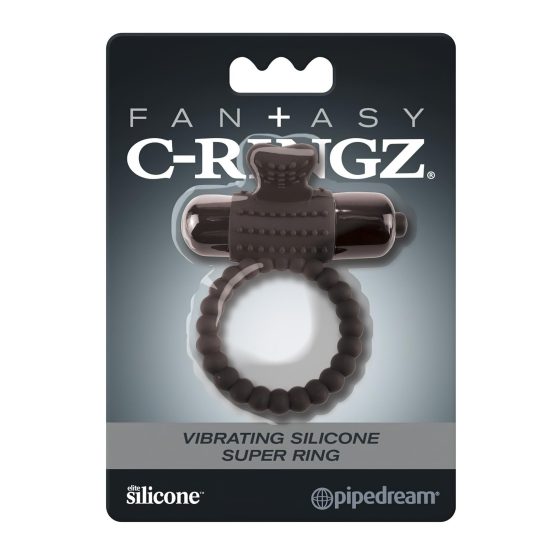 Pipedream Fantasy C-Ringz - vibračný krúžok na penis (čierny)