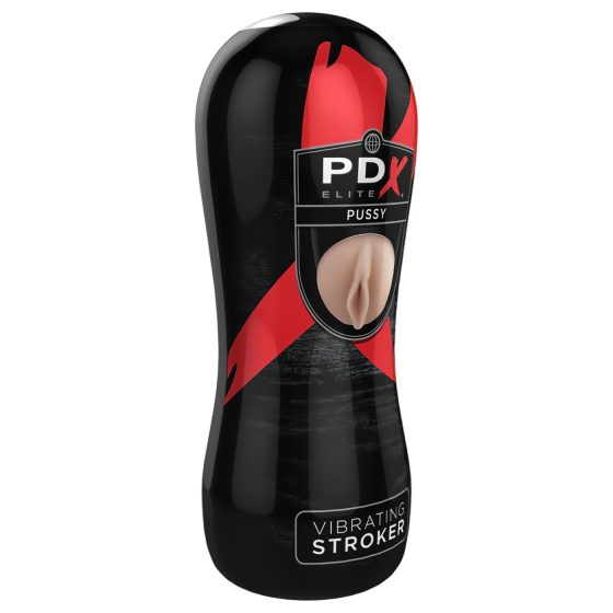PDX Vagína s Vibrátorom - vibračná umelá vagína (prírodná)