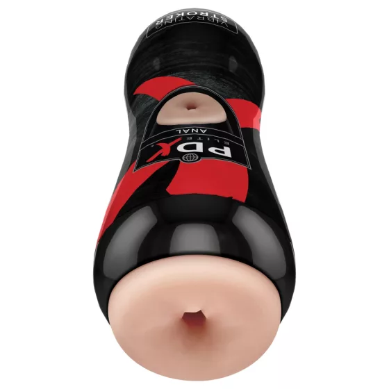 PDX Elite - vibračný análny masturbátor - realistický vzhľad - natur