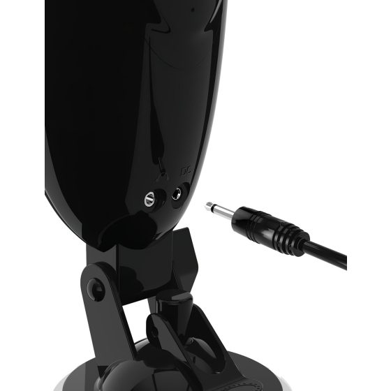 PDX Elite - vibračný masturbátor umelá vagína - čierny