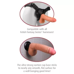   Real Feel Deluxe No.1 - realistický vibrátor s semenníkmi - telová farba