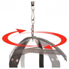   Fetish Fantasy - sexuálna hojdačka s 360° rotáciou (čierna)