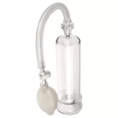   Pipedream - Pump Worx Beginner's - priehľadná vákuová pumpa na penis (19 cm)