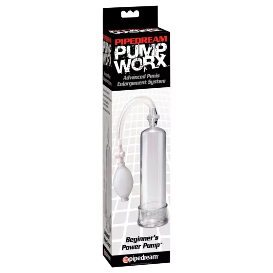 Pipedream - Pump Worx Beginner's - vákuová pumpa na penis (priesvitná)