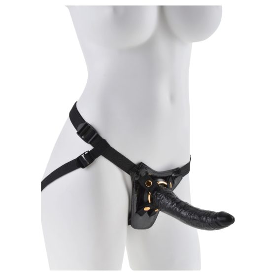 Fetish Fantasy - čierny popruh pre pripínacie pomôcky