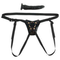 Fetish Fantasy - čierny popruh pre pripínacie pomôcky