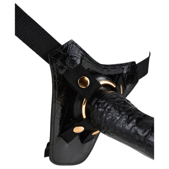Fetish Fantasy - čierny popruh pre pripínacie pomôcky