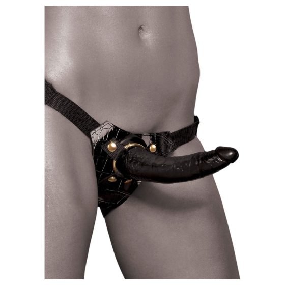 Fetish Fantasy - čierny popruh pre pripínacie pomôcky