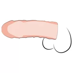   Pipedream - X-TENSION Perfect 1 - realistický návlek na penis (17,7 cm, telová farba)