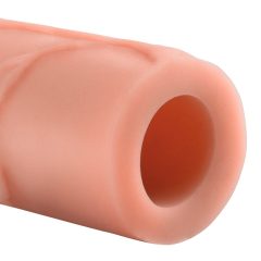   X-TENSION Mega 3 - realistický návlek na penis (22,8cm) - prírodný