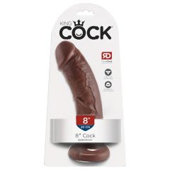 King Cock 8 dildo (20 cm) - hnedý