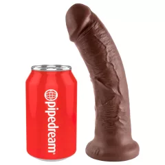 King Cock 8 dildo (20 cm, hnedý)