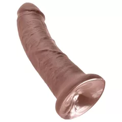 King Cock 8 dildo (20 cm, hnedý)
