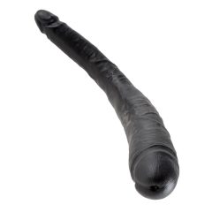   King Cock 16 Tapered - realistické dvojité dildo (41 cm) - čierne