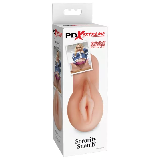 PDX Sorority Snatch - realistická umelá vagína - masturbátor - naturálna farba