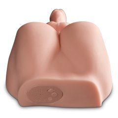   PDX Dirty Talk - realistický masturbátor so stonajúcim penisom (prírodný)