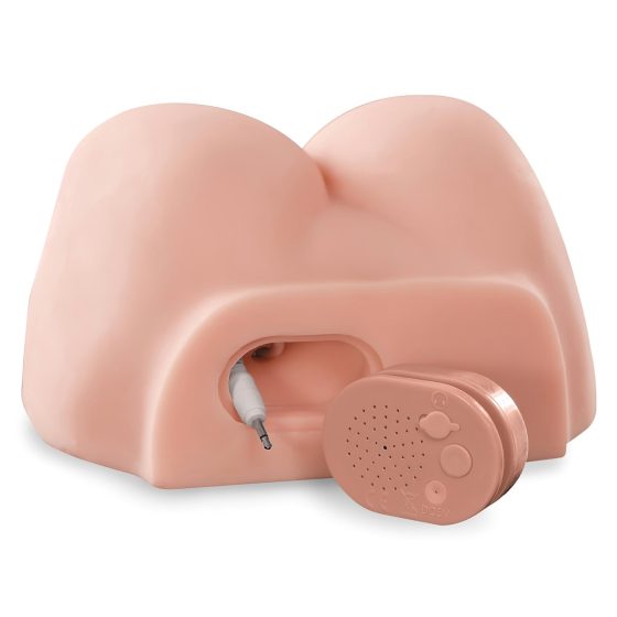 PDX Dirty Talk - realistický zadok s torzom a dildom (naturálny)