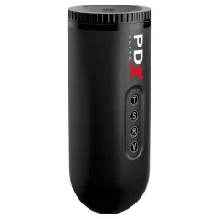 PDX Moto Blower - sací, vibračný masturbátor (čierny)