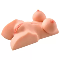   PDX Perfect DD's - erotický torzo s dvoma otvormi - realistická farba