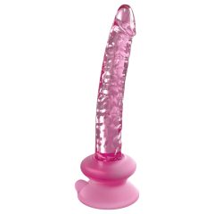Icicles No. 86 - sklenené dildo s penisom (ružové)