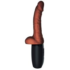   King Cock Plus 7,5 - vibrátor na zatláčanie semenníkov (hnedý)