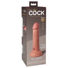 King Cock Elite 6 - realistické dildo (15 cm) - prírodné