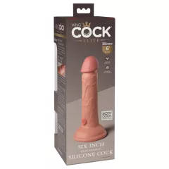   King Cock Elite 6 - realistický dildo s prísavkou - 15 cm - telová farba