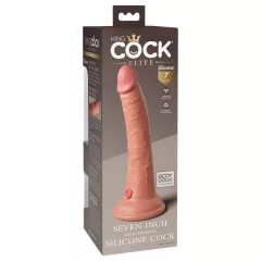   King Cock Elite - realistický dildó s prísavkou - 18 cm - telová farba