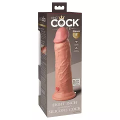   King Cock Elite 8 - realistický dildó s prísavkou - 20 cm - naturálny