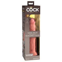 King Cock Elite 9 - realistické dildo (23 cm) - prírodné