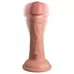   King Cock Elite 6 - vibrátor s prísavkou (15 cm) - telovej farby